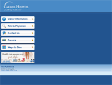 Tablet Screenshot of carrollhospitalcenter.org